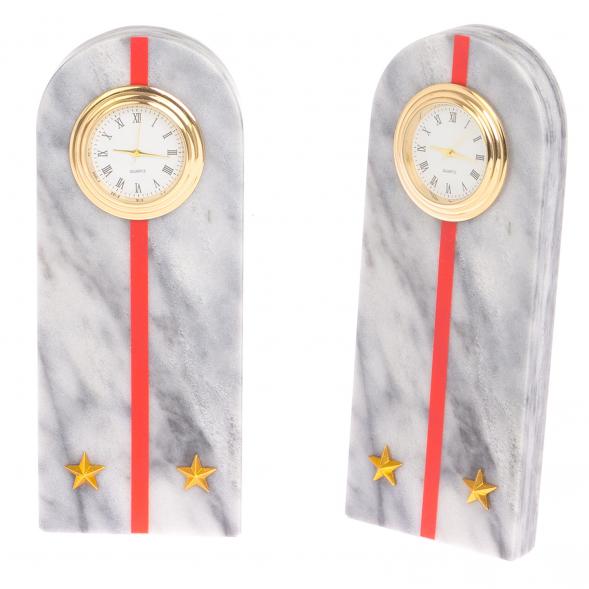 Часы &amp;quot;Погон лейтенант МВД&amp;quot; камень мрамор 113178
