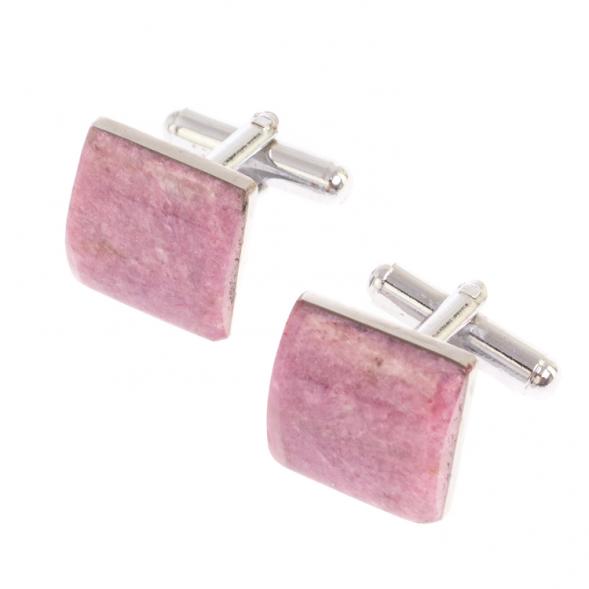 Набор запонки квадратные зажим для галстука камень турмалин 126515