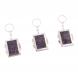 Складное зеркало брелок из сиреневого флюорита прямоугольное 126592