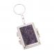 Складное зеркало брелок из сиреневого флюорита прямоугольное 126592