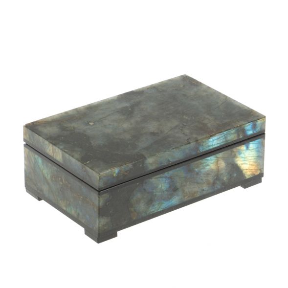 Шкатулка из лабрадорита 12х7,5х4,5 см 127602