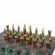 Шахматы &amp;quot;Средневековые рыцари&amp;quot; фигуры бронза / патина 44х44 см лемезит 128391