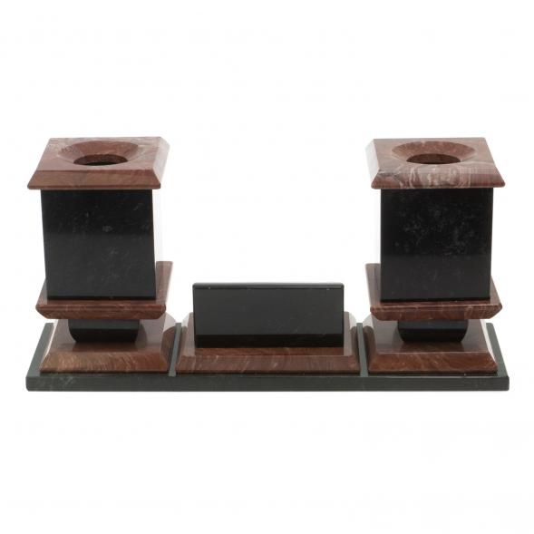 Офисный набор с подставкой для телефона из лемезита 126946