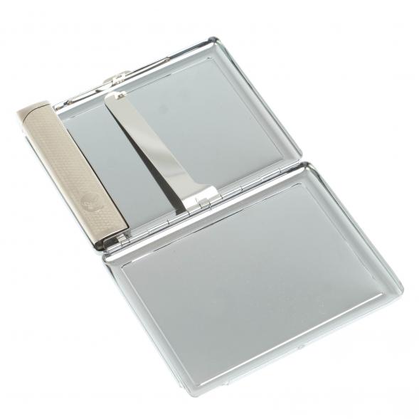 Портсигар на 10 сигарет с зажигалкой камень жельбертит 128068