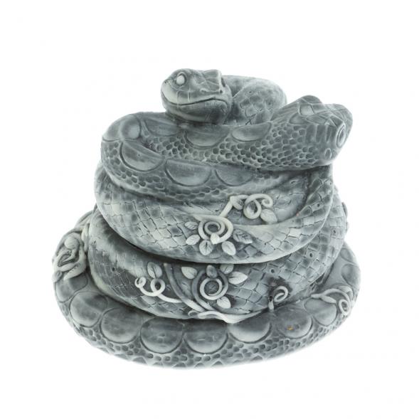 Шкатулка «Две змеи» из мраморной крошки 128146