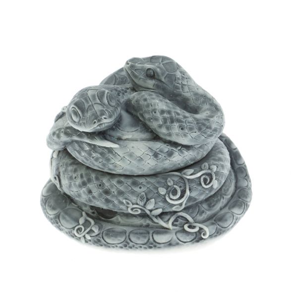 Шкатулка «Две змеи» из мраморной крошки 128146