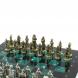 Шахматы подарочные &amp;quot;Галлы и Римляне&amp;quot; 36х36 см из змеевика 128229