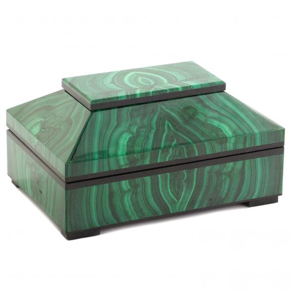 Ларец из натурального малахита &amp;quot;Сказка&amp;quot; 10х7х5,5 см 120487