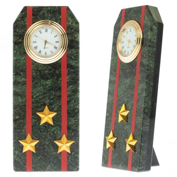 Часы погон &amp;quot;Полковник ВС&amp;quot; камень шабровский змеевик 129058