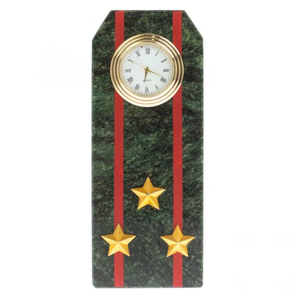 Часы погон &amp;quot;Полковник ВС&amp;quot; камень шабровский змеевик 129058