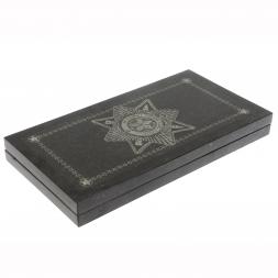 Нарды с гравировкой "Орден СССР" камень гранит