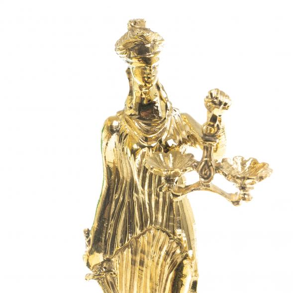 Настольные часы &amp;quot;Фемида&amp;quot; камень яшма бронза 113143