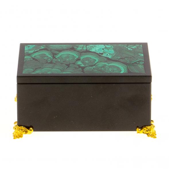 Шкатулка из малахита &amp;quot;Тайна&amp;quot; 10,5х6,5х5 см 124698