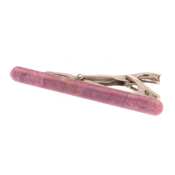 Набор запонки круглые зажим для галстука камень турмалин 126517