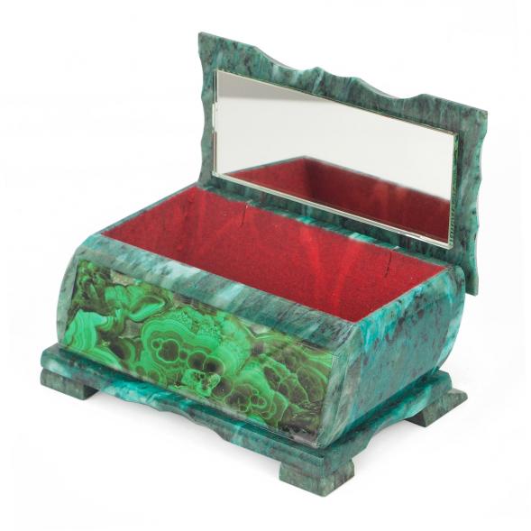 Шкатулка Хозяйка медной горы с иллюстрацией под малахит н2 17,5х10,5х8 см 118777