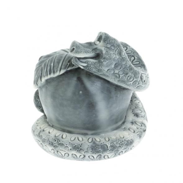 Статуэтка «Змей-Искуситель вокруг яблока (шарж)» из мраморной крошки 128147