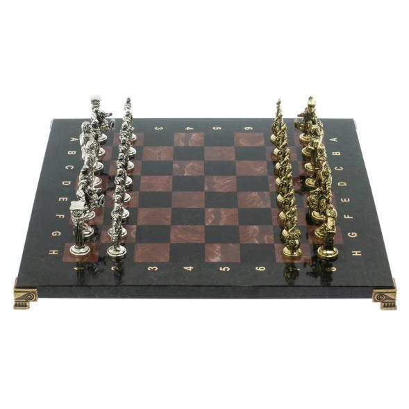 Шахматы подарочные &amp;quot;Галлы и Римляне&amp;quot; 36х36 см из лемезита 128230