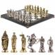 Настольные шахматы &amp;quot;Рыцари крестоносцы&amp;quot; доска 44х44 см из мрамора 120714