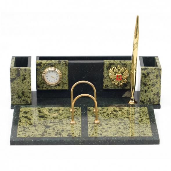 Настольный набор &amp;quot;Люкс&amp;quot; змеевик 120830