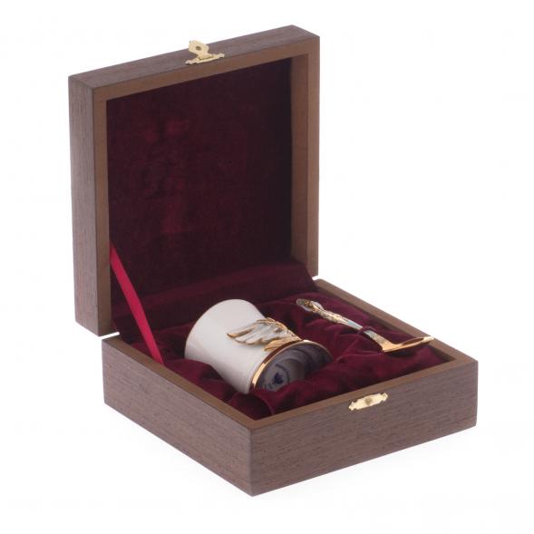 Кофейная чашка &amp;quot;Белый лебедь&amp;quot; фарфор 80 мл в подарочной упаковке Златоуст 121867