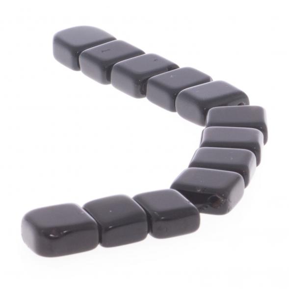 Четки перекидные из натурального камня черный обсидиан 12 зерен