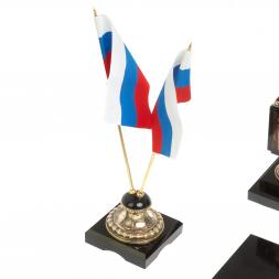 Письменный прибор "Георгий Победоносец" камень яшма бронза