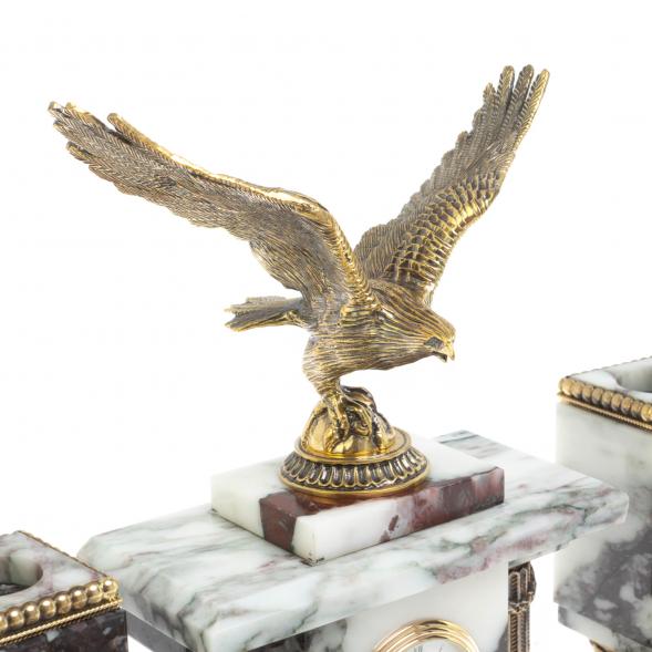 Письменный набор &amp;quot;Орел&amp;quot; из мрамора и бронзы 127921