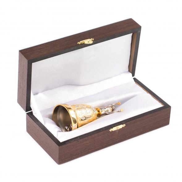 Колокольчик настольный &amp;quot;Лошадка на счастье&amp;quot; бронза в подарочном футляре Златоуст 119643