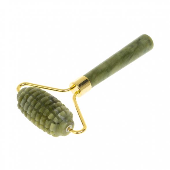 Массажер роликовый рельефный из нефрита Бовена 6х10,5х2 см 129568