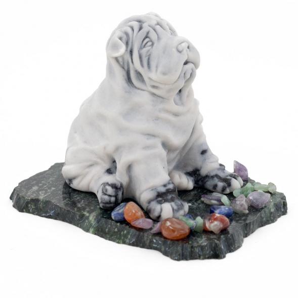 Сувенир &amp;quot;Шарпей&amp;quot; из мрамолита 116328