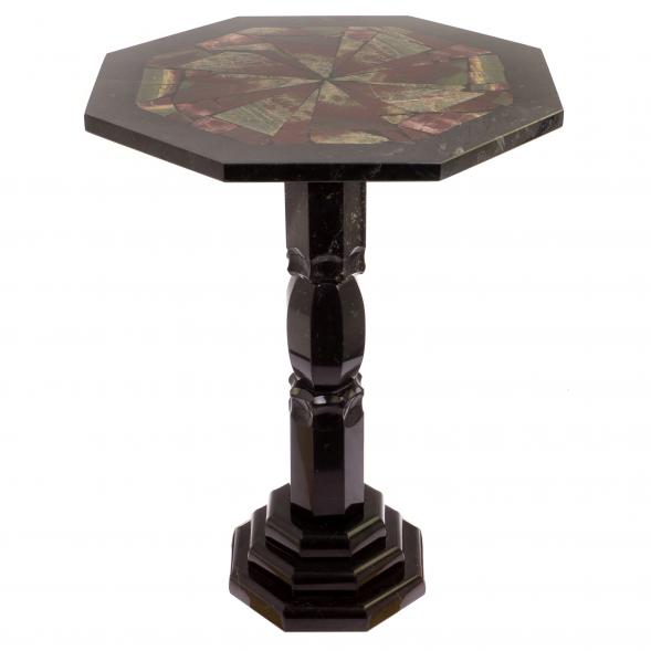 Столик из камня №2 змеевик, яшма 126064