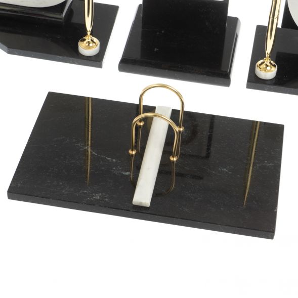 Настольный набор с гербом и флагом России камень мрамор 127527