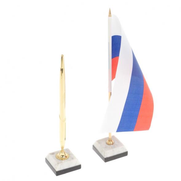 Настольный набор &amp;quot;Алмаз&amp;quot; из мрамора 128232