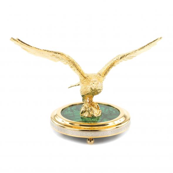 Статуэтка &amp;quot;Парящий орел&amp;quot; бронза малахит Златоуст 120516