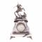 Декоративные часы из бронзы и натурального мрамора "Святой Георгий"