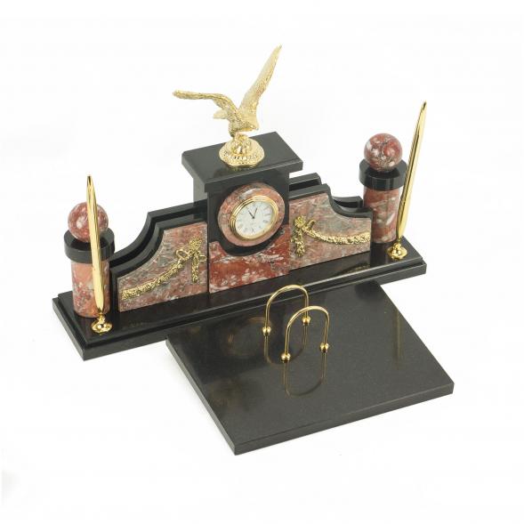 Настольный набор &amp;quot;Гордый орел&amp;quot; бронза креноид 118663