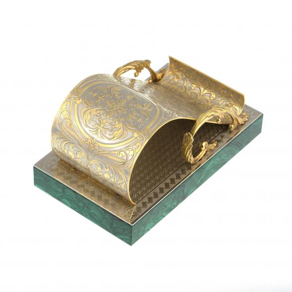 Подставка для смартфона камень малахит Златоуст 119276