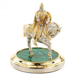 Статуэтка "Юрий Долгорукий" малахит