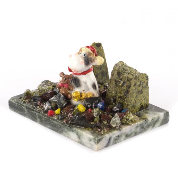 Сувенир символ года Бычок с мишкой 121130