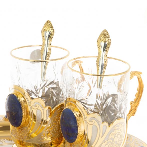 Набор чайный &amp;quot;Лазурит&amp;quot; в подарочной коробке Златоуст 129766