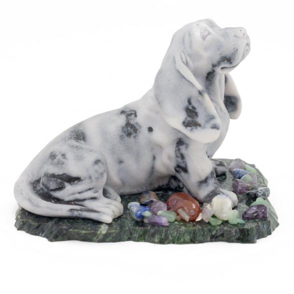 Сувенир &amp;quot;Бассет&amp;quot; из мрамолита 116330
