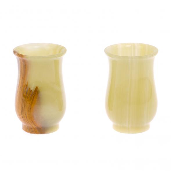 Набор стаканов из оникса 150 мл 6,2х9,7 см 2 шт в коробке (2,5х4) 125224