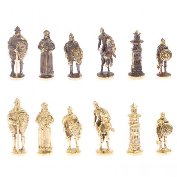 Шахматы подарочные &amp;quot;Богатыри&amp;quot; мрамор лемезит доска 40х40 см 126131