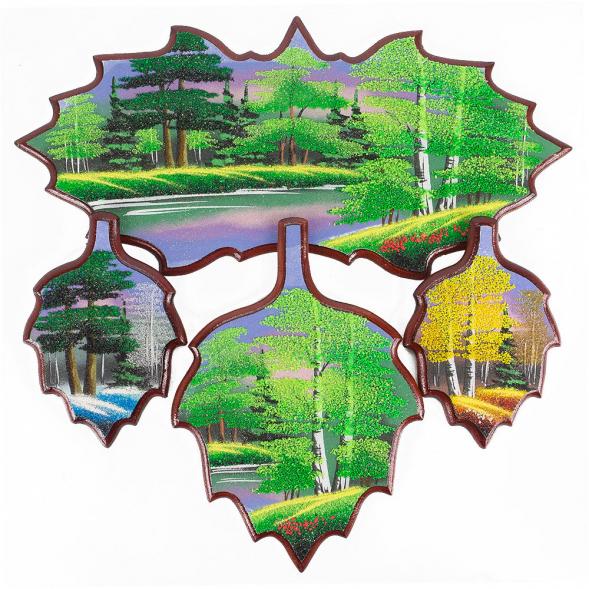 Кухонный набор &amp;quot;Лето.Осень.Зима&amp;quot; 44х43 см каменная крошка 119090