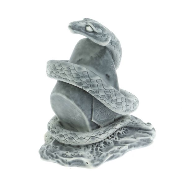 Статуэтка «Змея вокруг слитка» из мраморной крошки 128150