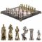 Шахматы подарочные "Средневековые рыцари" 36х36 см камень мрамор лемезит