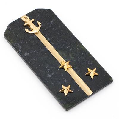 Магнит &amp;quot;Погон Старший лейтенант ВМФ&amp;quot; камень змеевик 113978