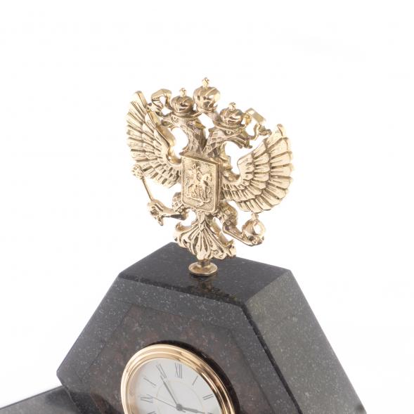 Настольный набор из гранита &amp;quot;Герб России&amp;quot; 124257