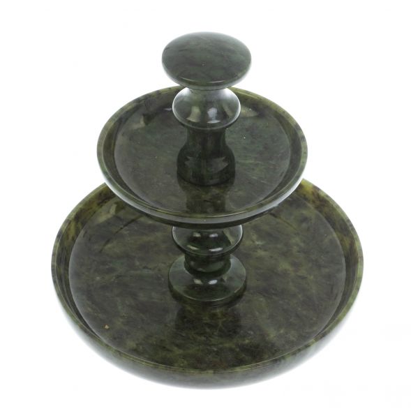 Ваза для фруктов / конфет из нефрита 17,5х17,5х17,5 см 129139