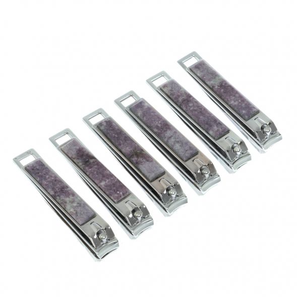 Кусачки для ногтей камень лепидолит 129218